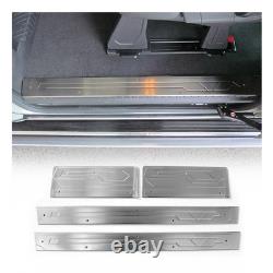 Entry strips door sills for Ford Transit Custom 2013-2024 stainless steel 4x