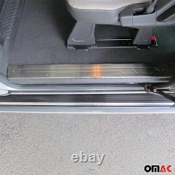 Entry strips door sills for Ford Transit Custom 2013-2024 stainless steel 4x