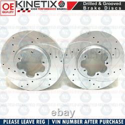 FOR FORD TRANSIT FRONT REAR DRILLED GROOVED BRAKE DISCS MINTEX PADS WIRE 288mm