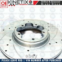 FOR FORD TRANSIT FRONT REAR DRILLED GROOVED BRAKE DISCS MINTEX PADS WIRE 288mm