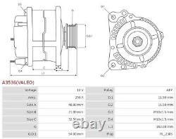 FORD MONDEO ECOBLUE 2.0 ALTERNATOR 250AMP & MONDEO 2.0 TDCi FROM 2014-ONWARDS