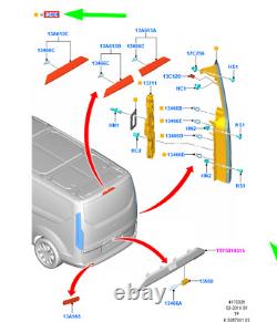 FORD TOURNEO CUSTOM Rear Right Taillight 2410754 BK21-13404-AJ NEW GENUINE