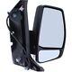 FORD TRANSIT CUSTOM Box Door Mirror Electric Heated Black Right Hand 2013-2018