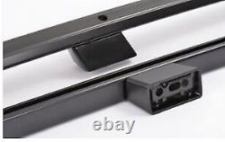 FORD TRANSIT CUSTOM LWB Aluminium Roof Rails and Cross Bars Set 2013-2019 Black