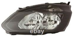 Fits Ford TRANSIT CUSTOM 2012-2018 HEADLIGHT HEADLAMP With MOTOR BLACK TYPE Left