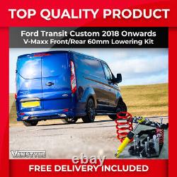 Fits Ford Transit Custom 2018+ V-maxx Suspension Coilovers Springs Lowering Kit