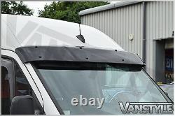 Fits Ford Transit Custom Black Acrylic Dark Sunvisor Sun Visor Wind Deflector