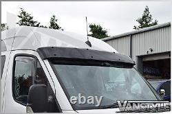 Fits Ford Transit Custom Black Acrylic Dark Sunvisor Sun Visor Wind Deflector