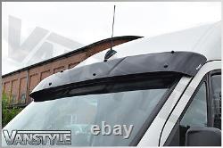 Fits Ford Transit Custom Black Acrylic Dark Sunvisor Sun Visor Wind Deflector