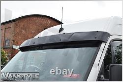 Fits Ford Transit Custom Black Acrylic Dark Sunvisor Sun Visor Wind Deflector