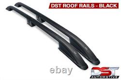 Fits Ford Transit Custom Black Roof Rack Rails & 3 Crossbar Set Lwb