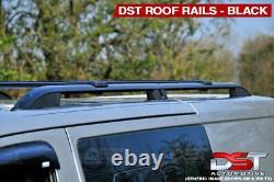 Fits Ford Transit Custom Black Roof Rack Rails & 3 Crossbar Set Lwb