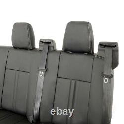 Fits Ford Transit Custom Phev Rear Seat Covers Leatherette (2024 On) Blk 1122