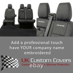 Fits Ford Transit Custom Rs Leatherette Front Seat Covers Inc Emb 2023+ 237 Bem