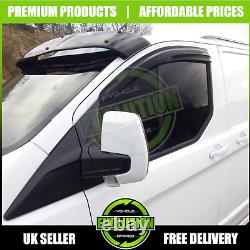 Fits Ford Transit Custom Wind Deflectors Rain Smoke Brand New 2013-2021