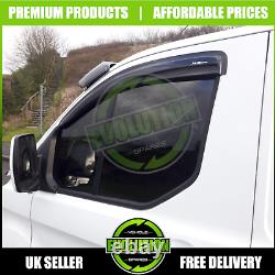 Fits Ford Transit Custom Wind Deflectors Rain Smoke Brand New 2013-2021