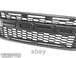 Fits Genuine Ford Transit Custom 2018 F150 Style Front Grille Matte Black Trail