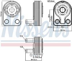 Fits NISSENS 90971 OIL COOLER FORD B-MAX 12- UK Stock