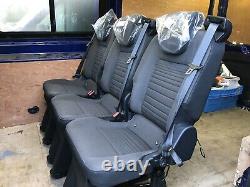 Folding Removable Triple Bench Seats FORD CUSTOM TRANSIT SEATS BRAND NEW