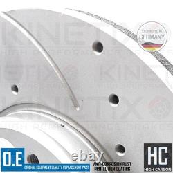 For Ford Transit 2.0 Ecoblue 21- Drilled Grooved Front Brake Discs Pair
