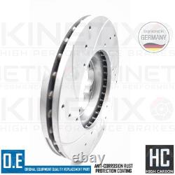 For Ford Transit 2.0 Ecoblue 21- Drilled Grooved Front Brake Discs Pair