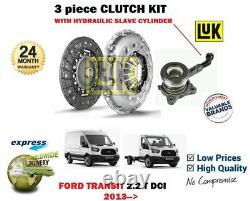 For Ford Transit 2.2 Tdci Bus Van 2013- Clutch Kit With Hydraulic Csc Cylinder