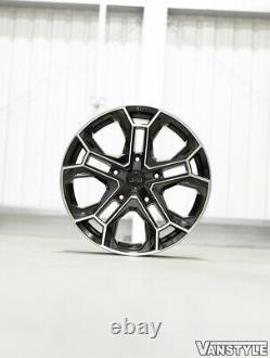 For Ford Transit Custom 18 Vlr-st Black & Polished Load Rated 20 Wheel 255/35