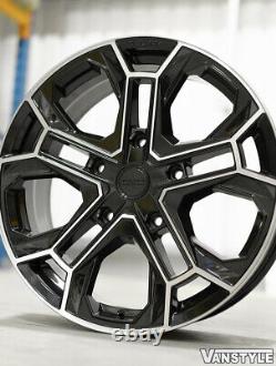 For Ford Transit Custom 18 Vlr-st Black & Polished Load Rated 20 Wheel 255/35