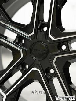 For Ford Transit Custom 18 Vlr-st Black & Polished Load Rated 20 Wheel 255/35