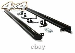 For Ford Transit Custom 2012+ Black Side Steps Bars Boards Set 3 SWB