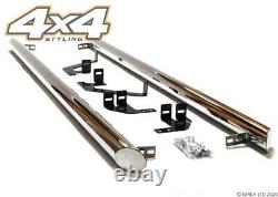 For Ford Transit Custom 2012+ Stainless Steel Side Steps Bars Set 3 SWB