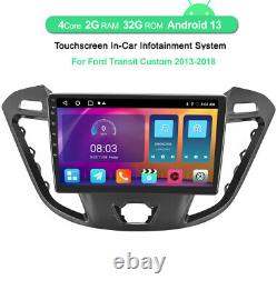 For Ford Transit Custom 2013-2018 9 Android13 Car Radio Stereo GPS DAB+ Carplay