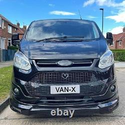 For Ford Transit Custom Front Grille Honeycomb Modified 2012 2018 MK1 Gloss Bl