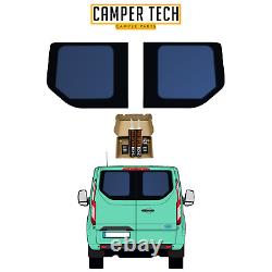 For Transit CUSTOM BARN DOOR Rear Door Windows WITH Bonding Kit and Utrim