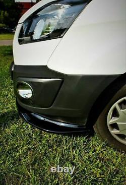 Ford Tourneo Custom 2012-17 Front Lower Abs Black Splitter Bumper Lip Spoiler
