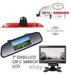 Ford Transit 350 Mk8 Reversing Reverse Camera 7 Monitor Mirror LCD Brake Light