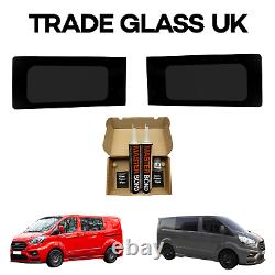 Ford Transit CUSTOM Tinted Side Windows WITH FITTING KIT And U TRIM