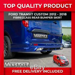 Ford Transit Custom 12-18 Rear Bumper Skirt Spoiler Valance Splitter Diffuser