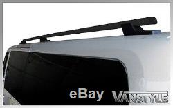 Ford Transit Custom 12-18 Swb Black Roof Bars & Cross Bar Set Roof Rack No Drill