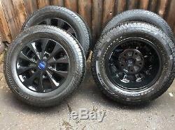 Ford Transit Custom 16 Alloy Wheels Excellent Tyres Gloss Black Mk8 Mk7 Mk6