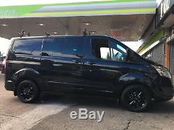 Ford Transit Custom 16 Alloy Wheels Excellent Tyres Gloss Black Mk8 Mk7 Mk6