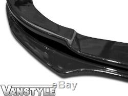Ford Transit Custom 18 Lower Abs Gloss Black Splitter Spoiler Bumper Lip Add On