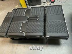 Ford Transit Custom 2+1 Front Seats & Rock Roll Bed Matching Bentley Upholstery