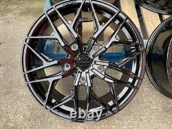 Ford Transit Custom 20 Alloy wheels ALUWERKS XT3 XL Black Gloss 5x160