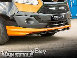 Ford Transit Custom 2012-18 Sport Style Lower Front Splitter & Black Lip Add-on
