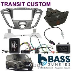 Ford Transit Custom 2012 2018 Euro 5 Car Stereo Fascia & Steering Kit CTKFD42C