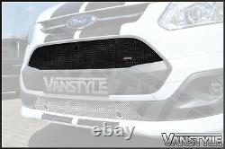 Ford Transit Custom 2012-2018 Front Upper Grille Black Mesh Zunsport Grill Trim