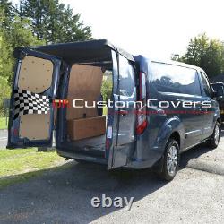 Ford Transit Custom (2013 Onwards) Rear Barn Door Awning Cover Black 514