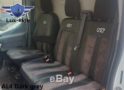 Ford Transit Custom 2014-2020 Artificial Leather & Alicante Tailored Seat Covers