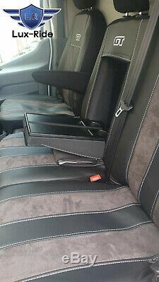 Ford Transit Custom 2014-2020 Artificial Leather & Alicante Tailored Seat Covers